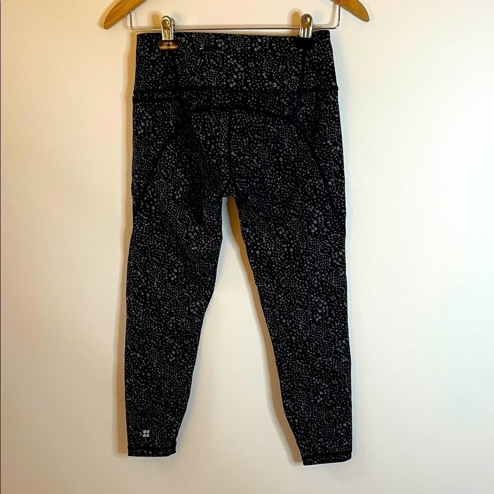 Sweaty Betty Bestselling Power Leggings Celestial Dot Black Size S | 7/8 Crop - Picture 2 of 6